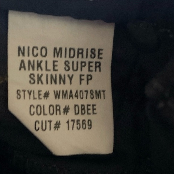 HUDSON BLACK NICO MID-RISE SUPER SKINNY JEANS SIZE 24 - Picture 11 of 12